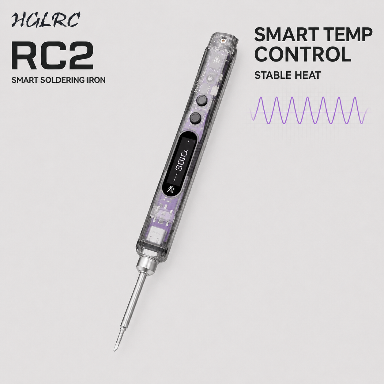 Electronics Repair Classes - Przenośna lutownica elektryczna HGLRC RC2 65W