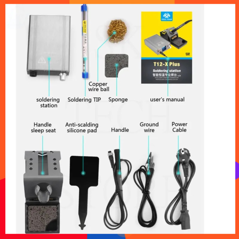 Electronics Repair Plus - Stacja lutownicza OSS T12-X PLUS Elektroniczna