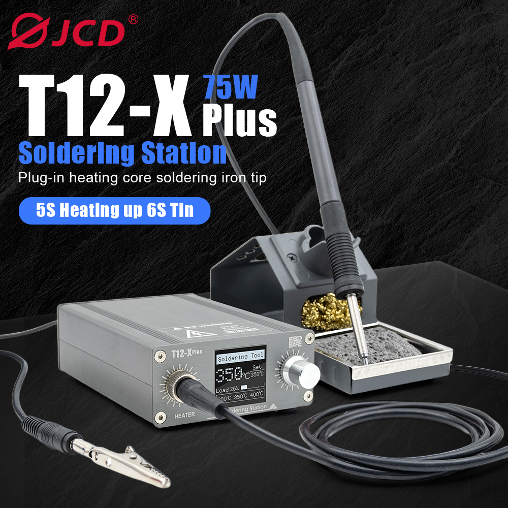 Electronics Repair Plus - Stacja lutownicza T12-X Plus 75W, cyfrowe