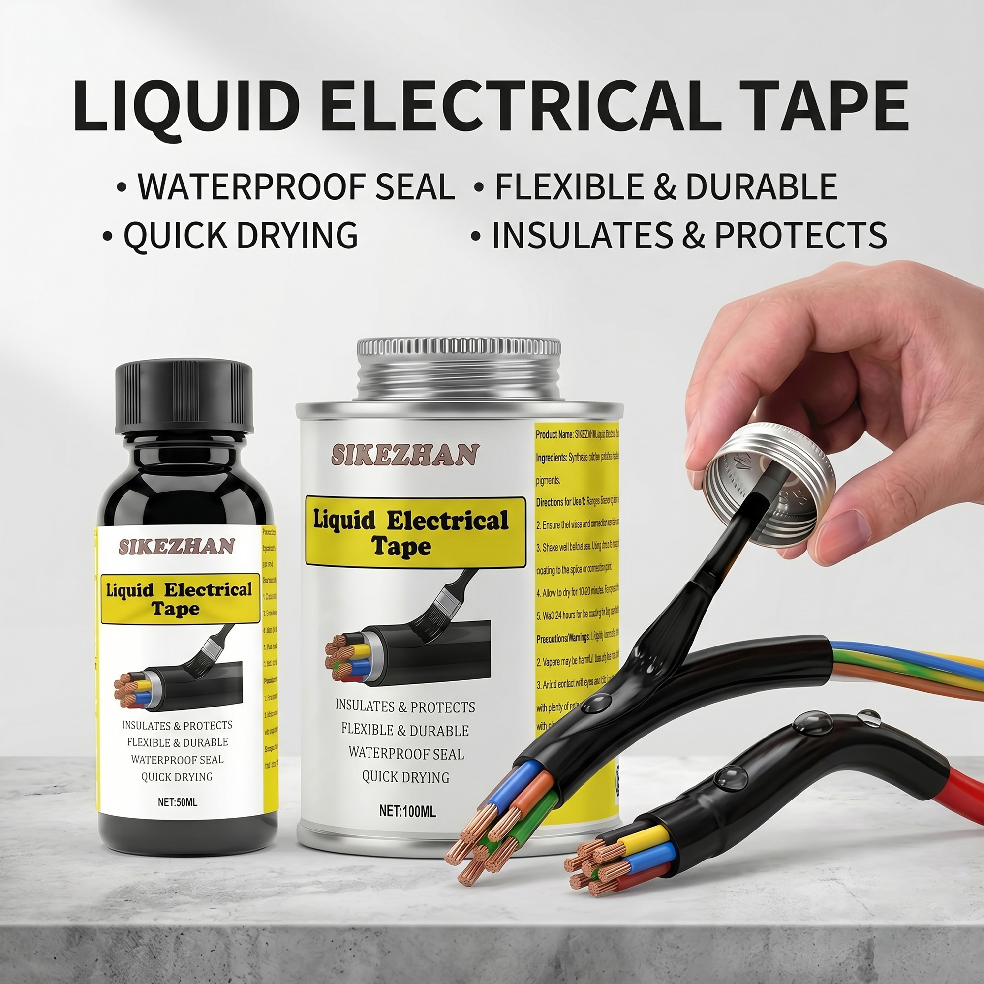 Electronics Repair Tape - SIKEZHAN Płynna taśma elektryczna wodoodporna szybkoschnąca