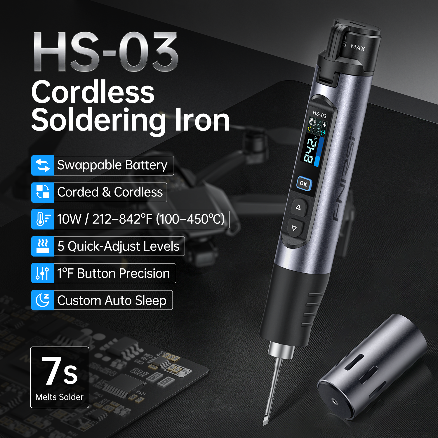 HS03 Plus 100-450 ° Bezprzewod – Electronics Repair Plus recenzja i cena
