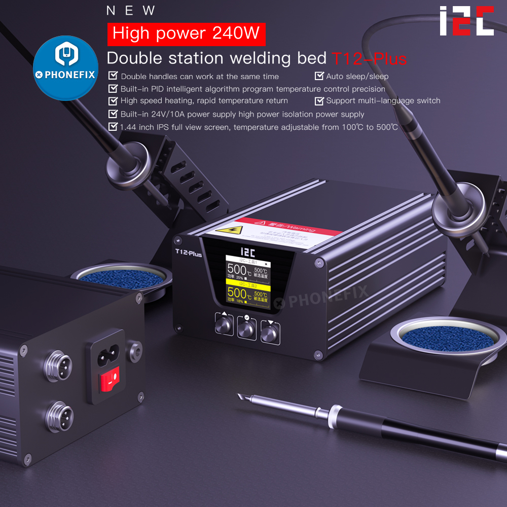Stacja lutownicza i2C T12 PLUS – Electronics Repair Plus recenzja i cena