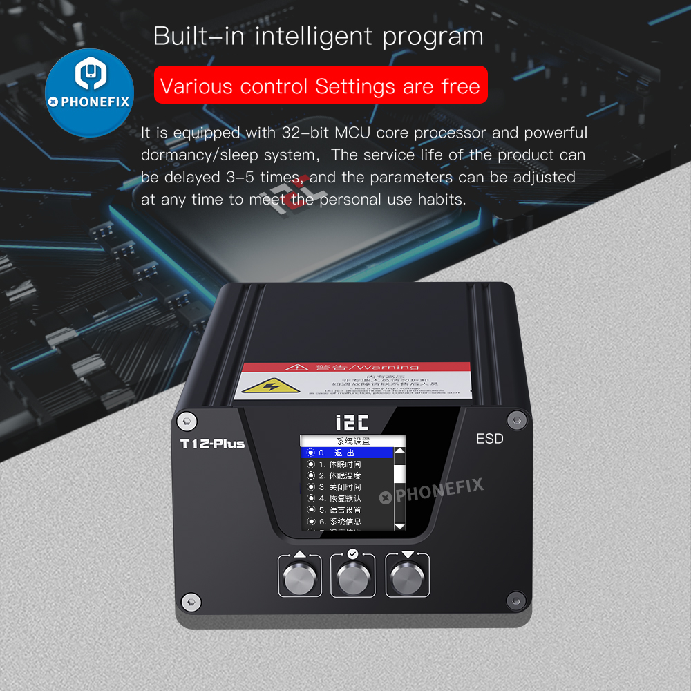 Stacja lutownicza i2C T12 PLUS – Electronics Repair Plus recenzja i cena