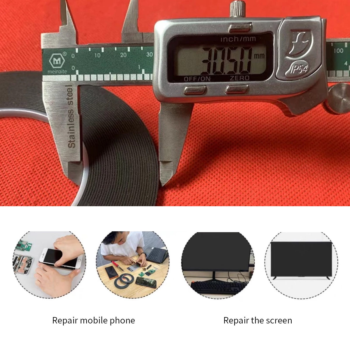 10M 5mm 3mm 4mm dwustronna taś – Electronics Repair Tape recenzja i cena